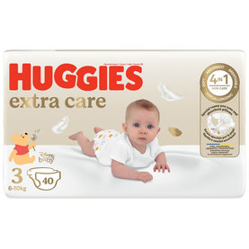 HUGGIES® Plienky jednorázové Extra Care 3 (6-10 kg) 40 ks