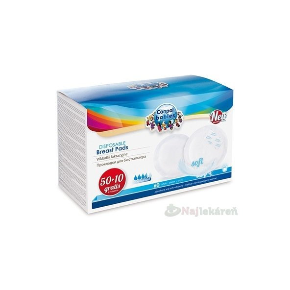 Canpol Babies Tampóny laktačné Soft 60ks