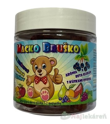 E-shop Macko Bruško multivitamínové želatínové medvedíky 1x210 g