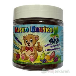 Macko Bruško multivitamínové želatínové medvedíky 1x210 g