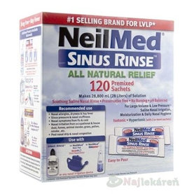 NeilMed SINUS RINSE Natural vrecúška (morská soľ), na hygienu nosa, 120 ks