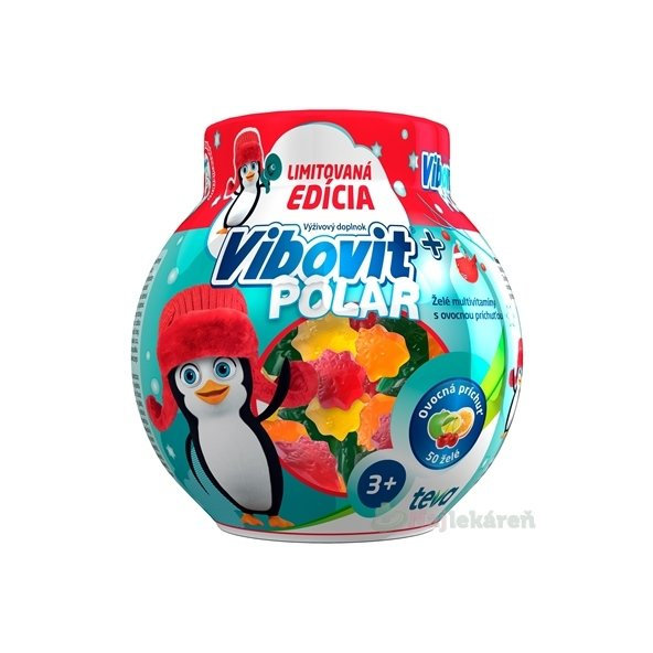 Vibovit+ POLAR žuvacie tablety s ovocnou príchuťou 50ks