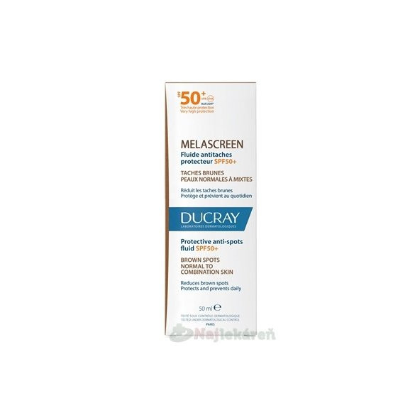 DUCRAY MELASCREEN fluid SPF 50+ proti pigmentovým škvrnám 50ml