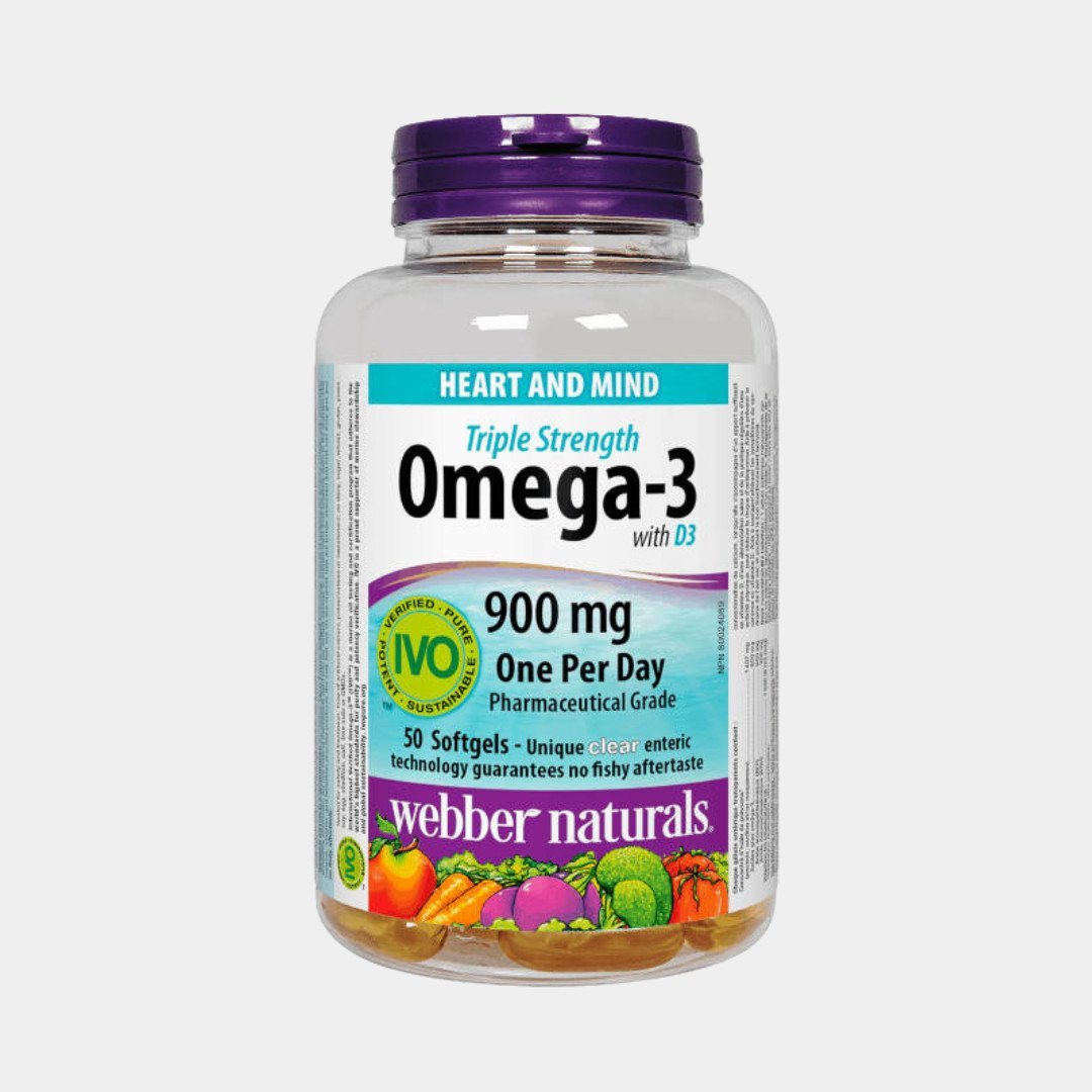 E-shop Webber naturals Omega-3 trojitá sila s vitamínom D3 50 tabliet