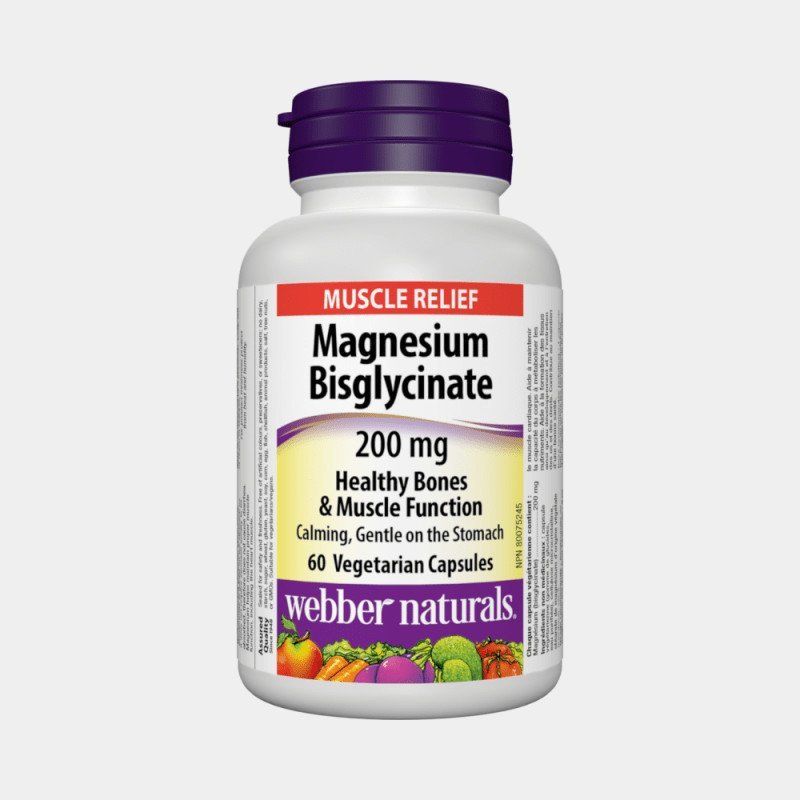 E-shop Webber naturals Magnézium Bisglycinát 200 mg 60 kapsúl