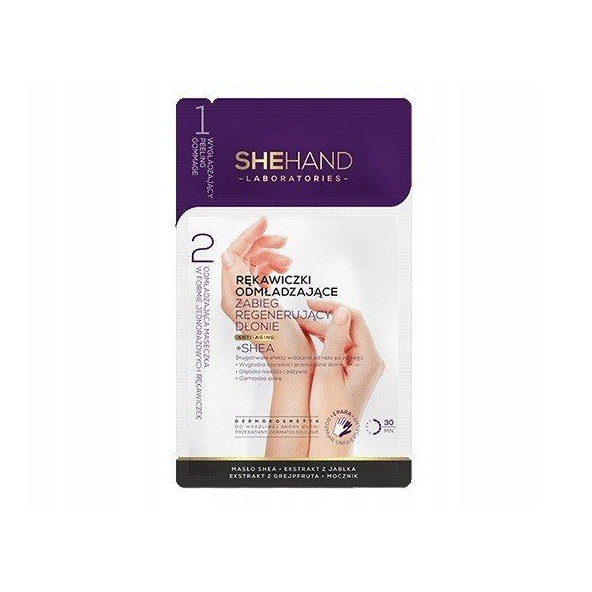 SheHand Omladzujúce rukavice s bambuckým maslom 1 pár