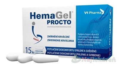 E-shop HemaGel PROCTO čapík rektálny 15 ks