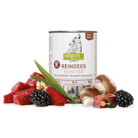 ISEGRIM dog Adult Mono Reindeer pure with Blackberries, Champignons&Herbs konzervy pre psy 6x400g