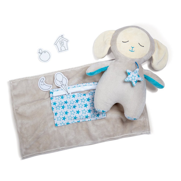 EDUSHAPE Deka plyšová s maznáčikom Dream Buddy vystrihnuté obrázky 36m+