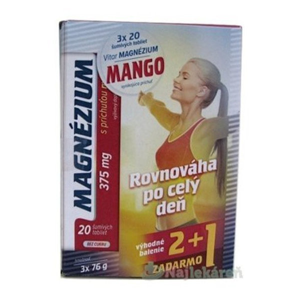 VITAR MAGNÉZIUM 375 mg, 60 ks