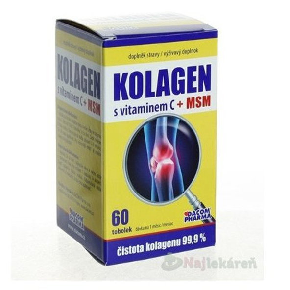 KOLAGEN s vitamínom C + MSM, 60 ks