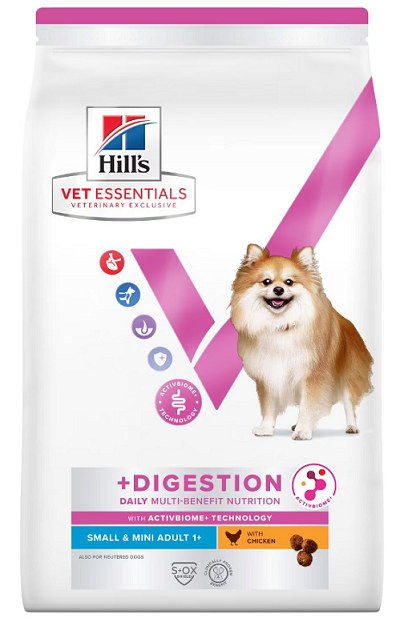 E-shop HILLS VE Canine Multi benefit Adult Digestion Small&Mini Chicken granule pre psy 2kg