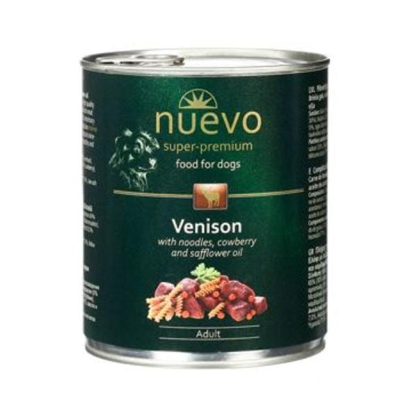 NUEVO dog Adult Venison Menue konzervy pre psy 6x800g