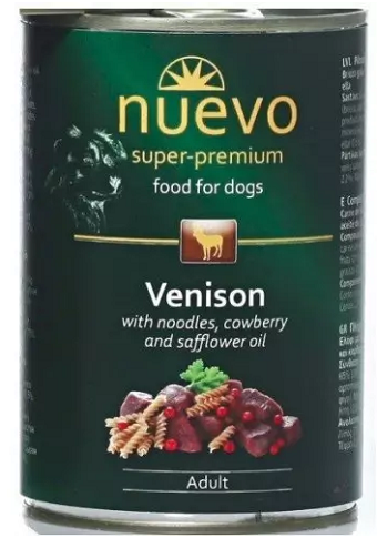 E-shop NUEVO dog Adult Venison Menue konzervy pre psy 6x400g