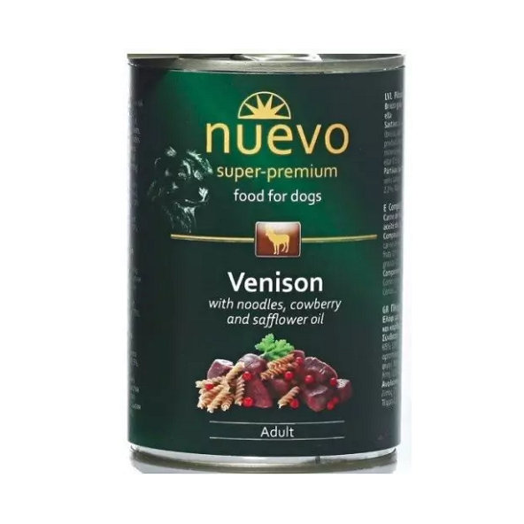 NUEVO dog Adult Venison Menue konzervy pre psy 6x400g