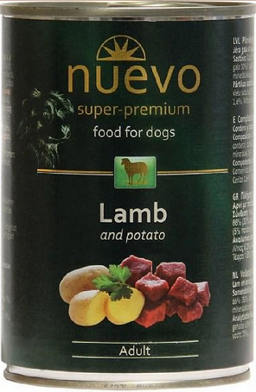 E-shop NUEVO dog Adult Lamb & Potato konzervy pre psy 6x400g