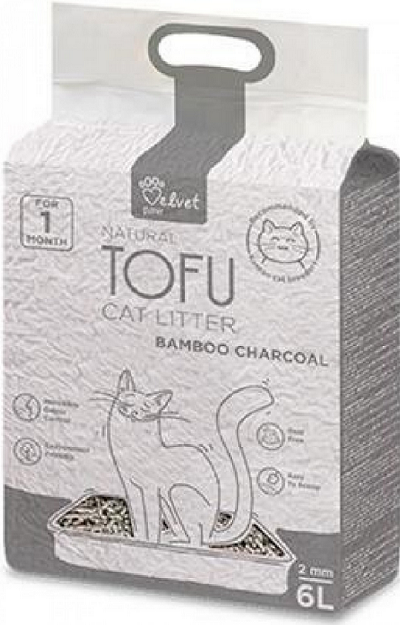E-shop Podstielka pre mačky Tofu s bambusovým uhlím 6L