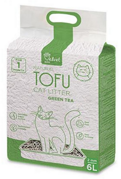 E-shop Podstielka pre mačky Tofu s extraktom zo zeleného čaju 6L