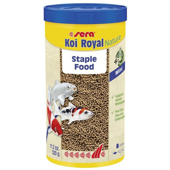 Sera Koi Royal Natural mini krmivo pre malé kapre Koi 1000ml