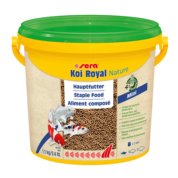 Sera Koi Royal Natural mini krmivo pre malé kapre Koi 3800ml