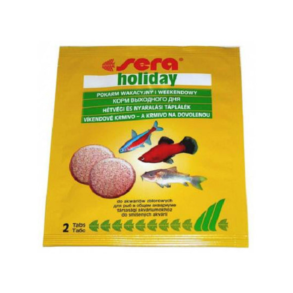 Sera Holiday vysokohodnotné krmivo pre akváriové rybky 2tbl