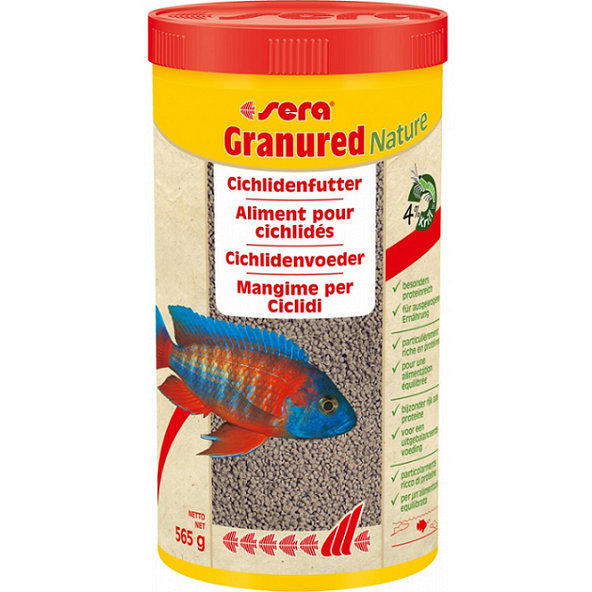 Sera Granured Nature základné granulované krmivo pre africké cichlidy 1000ml