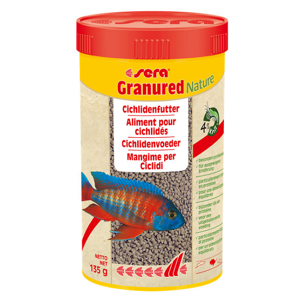 Sera Granured Nature základné granulované krmivo pre africké cichlidy 250ml