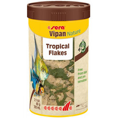 Sera Vipan Nature základné vločkové krmivo pre akváriové ryby 250ml