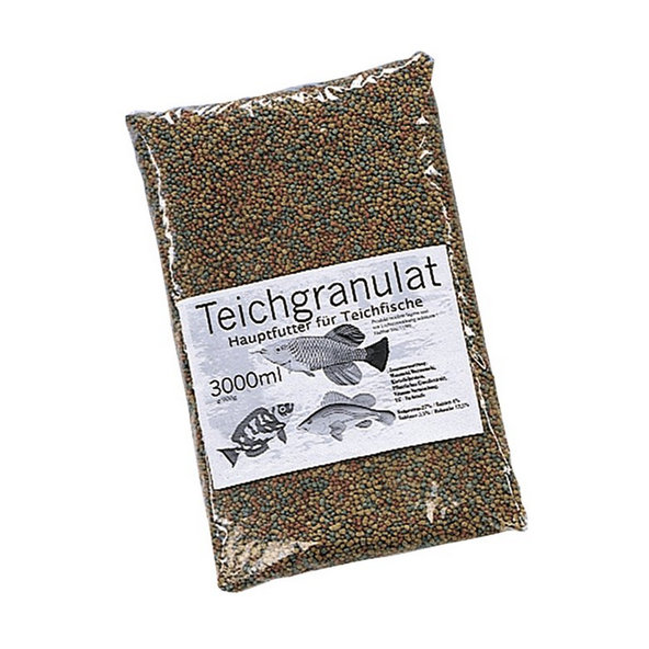 Granule farebné plávajúce krmivo pre jazierkové ryby 3000ml