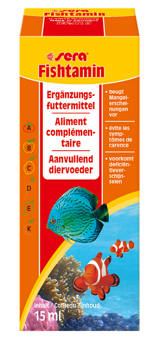 E-shop Sera Fishtamin vitamínový prípravok pre okrasné ryby 15ml