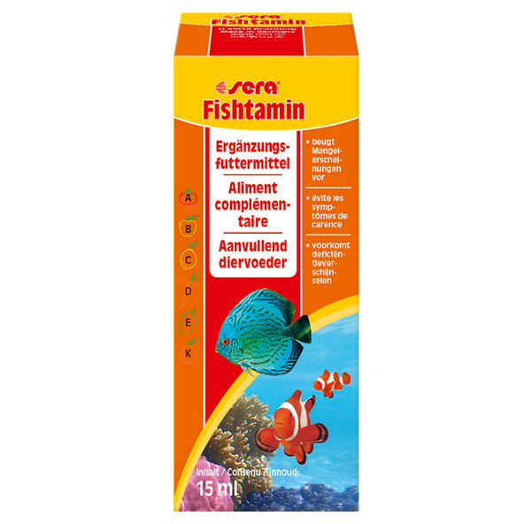 Sera Fishtamin vitamínový prípravok pre okrasné ryby 15ml