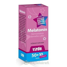 VIRDE Melatonín 1mg na zaspatie 50+10 tabliet