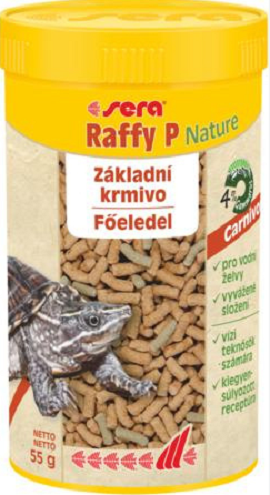 E-shop Sera Raffy P Nature krmivo pre mäsožravé plazy a vodné korytnačky 250ml