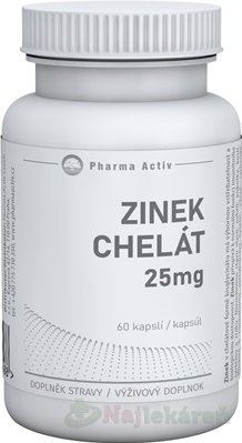 E-shop Pharma Activ ZINOK Chelát 25 mg 60 ks