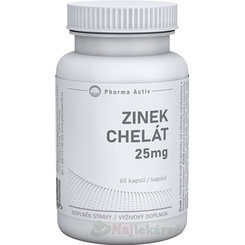 Pharma Activ ZINOK Chelát 25 mg 60 ks