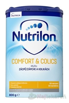 E-shop Nutrilon COMFORT & COLICS špeciálna mliečna výživa v prášku (od narodenia) 800 g