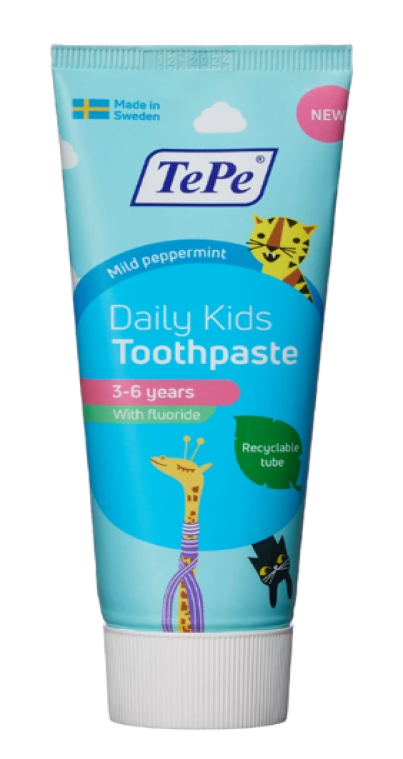 E-shop TePe Daily Kids zubná pasta pre deti od 3 do 6 rokov, 75 ml