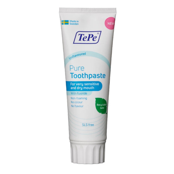 TePe Pure zubná pasta bez príchuti, 75 ml