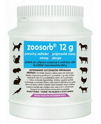 E-shop ZOOsorb - prvá pomoc pri otrave zvierat 12g