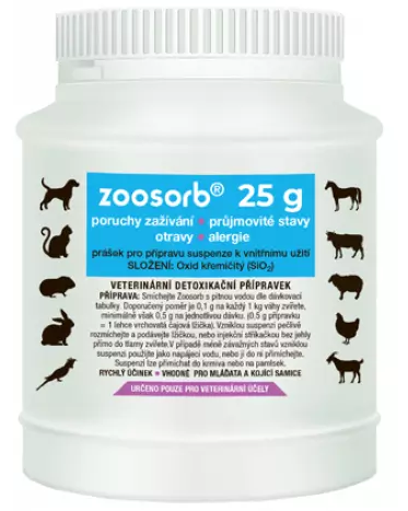 E-shop ZOOsorb - prvá pomoc pri otrave zvierat 25g