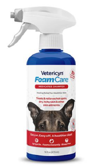 Šampón Vetericyn FoamCare Medicated pre psy, mačky a hlodavce 473ml