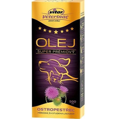VITAR Veterinae Ostropestrecový olej pre psy a mačky 500ml