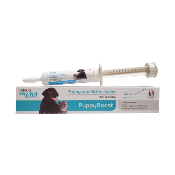PuppyBoost pasta doplnkové vysokoenergetické krmivo pre novonarodené šteňatá a mačiatka 15ml
