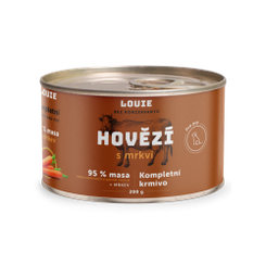 LOUIE Konzerva LOUIE hovädzie s mrkvou 200g pre psov