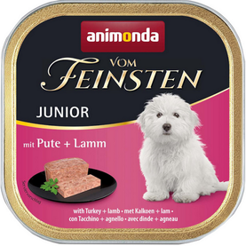Animonda Vom Feinsten dog JUNIOR morčacie a jahňacie konzervy pre psy 11x150g