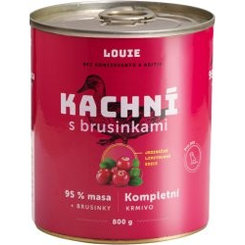 LOUIE Konzerva LOUIE kačacie s brusnicami 800g pre psov