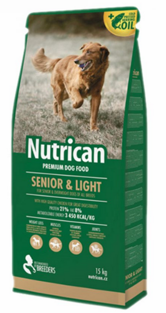 E-shop NutriCan Senior & Light granule pre psy 15kg