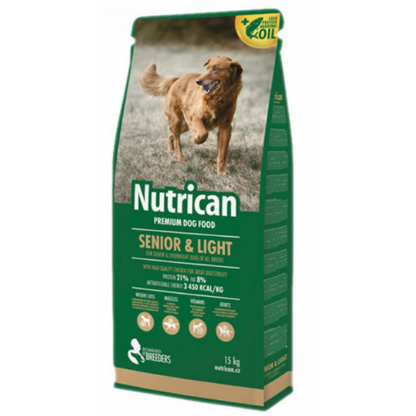 NutriCan Senior & Light granule pre psy 15kg