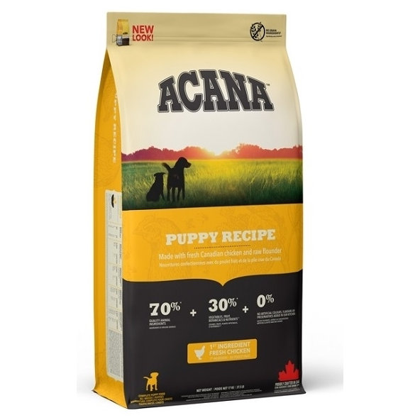 ACANA Heritage Puppy Recipe granule pre šteniatka 17kg