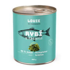 LOUIE Konzerva LOUIE ryba s riasou 800g pre psov